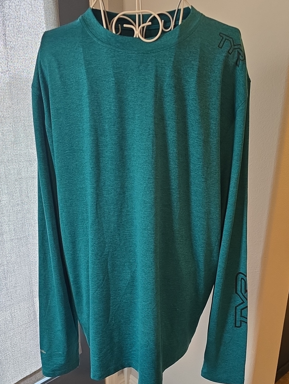 TYR Men's Teal Performance Long-Sleeve Shirt
